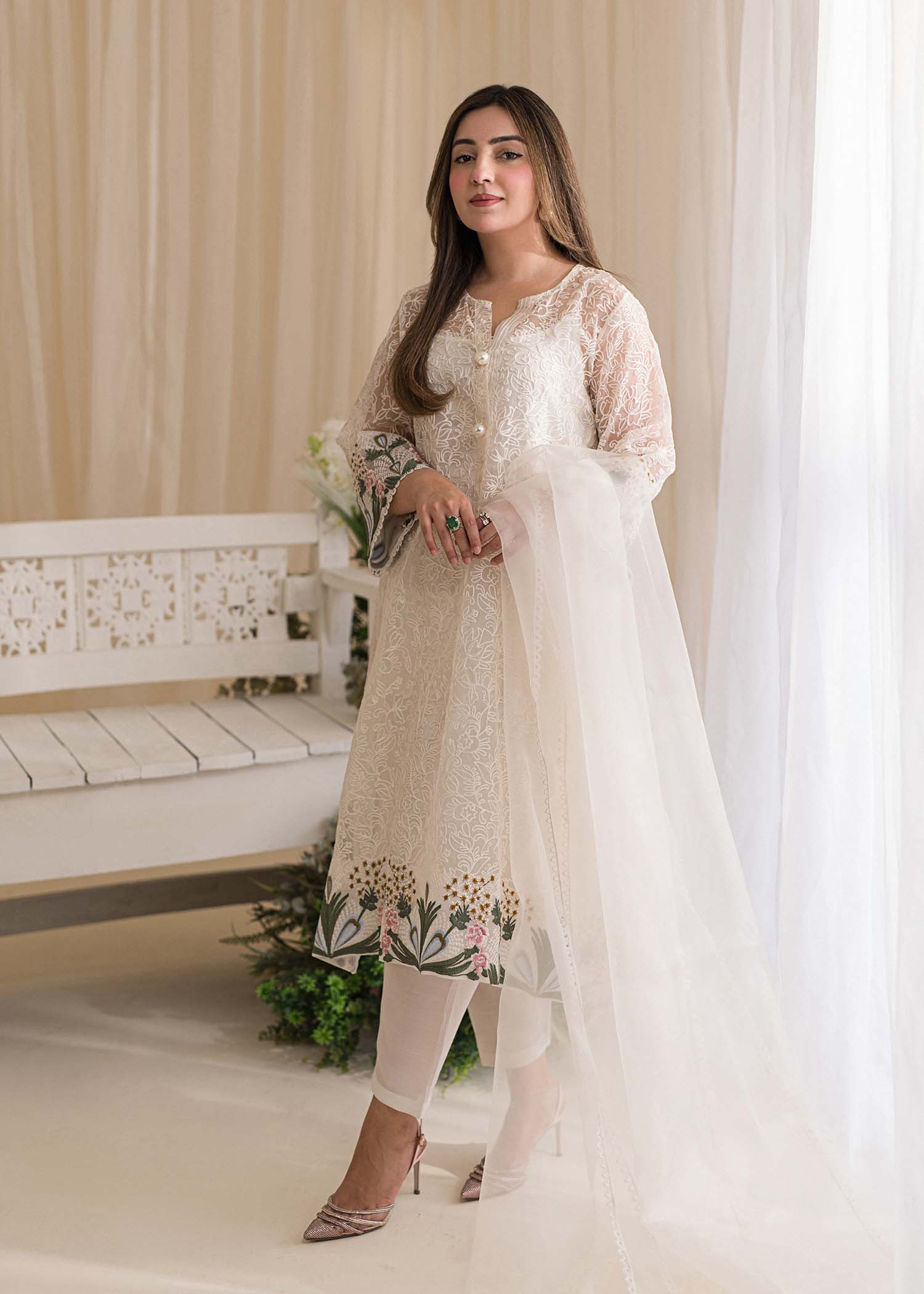 Sadaf Fawad Khan | Lyla Festive Pret | Plumeria - by - Libasekhas UK - Registered Vendor of : Sadaf Fawad Khan - 100% Original Designer Dresss