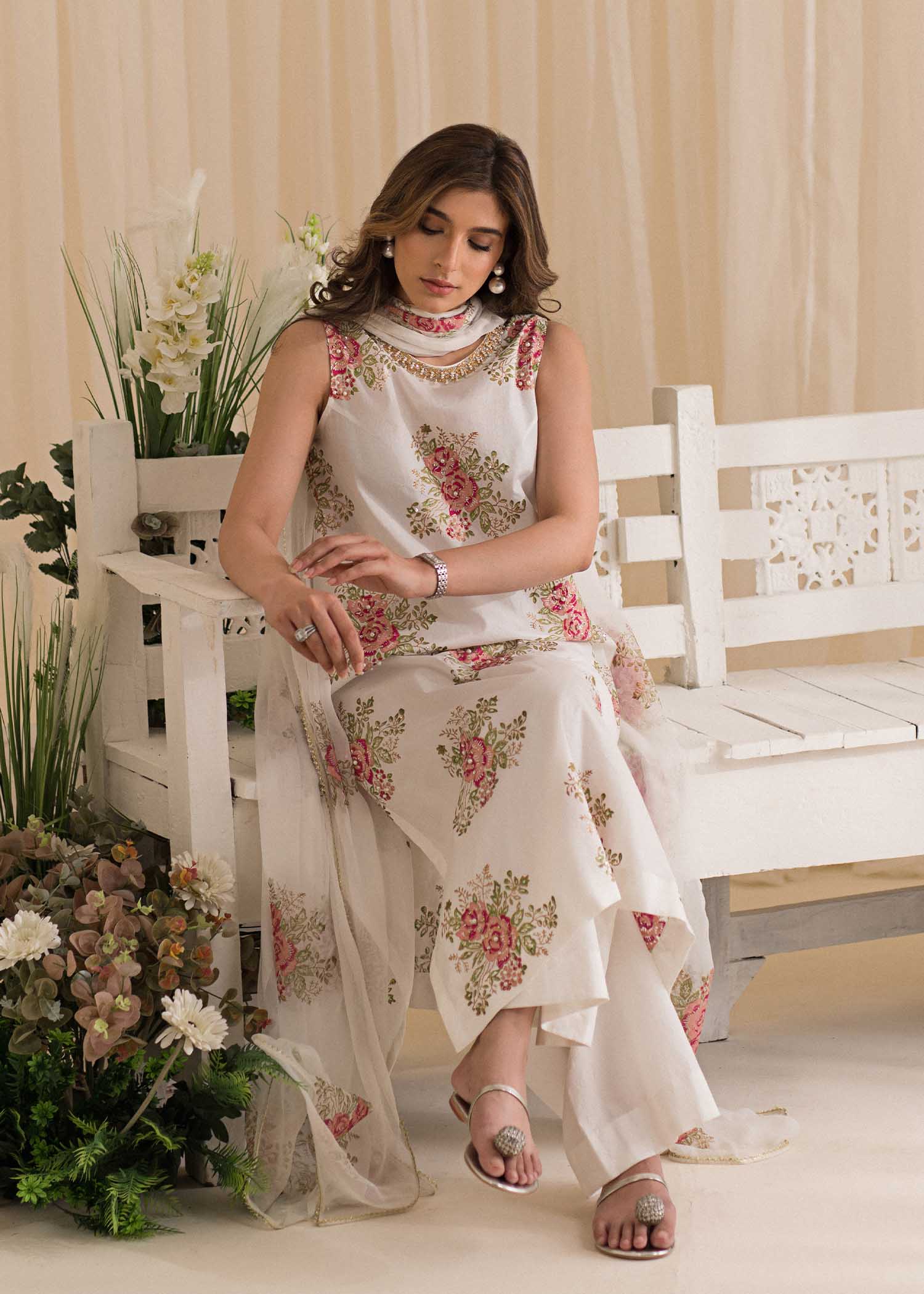 Sadaf Fawad Khan | Lyla Festive Pret | Tea Rose - by - Libasekhas UK - Registered Vendor of : Sadaf Fawad Khan - 100% Original Designer Dresss