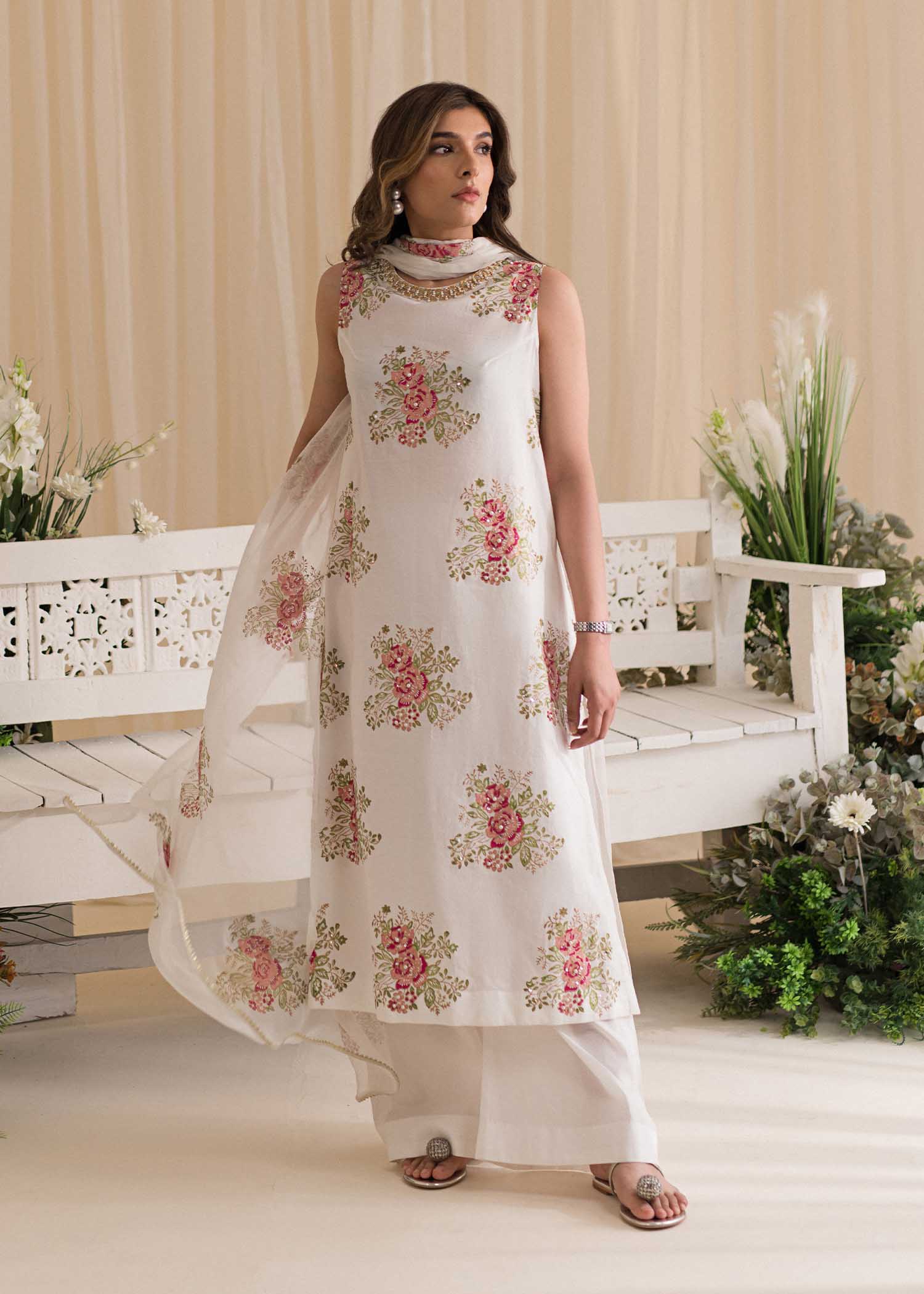 Sadaf Fawad Khan | Lyla Festive Pret | Tea Rose - by - Libasekhas UK - Registered Vendor of : Sadaf Fawad Khan - 100% Original Designer Dresss