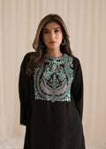 Sadaf Fawad Khan | Lyla Festive Pret | Black Pool - by - Libasekhas UK - Registered Vendor of : Sadaf Fawad Khan - 100% Original Designer Dresss