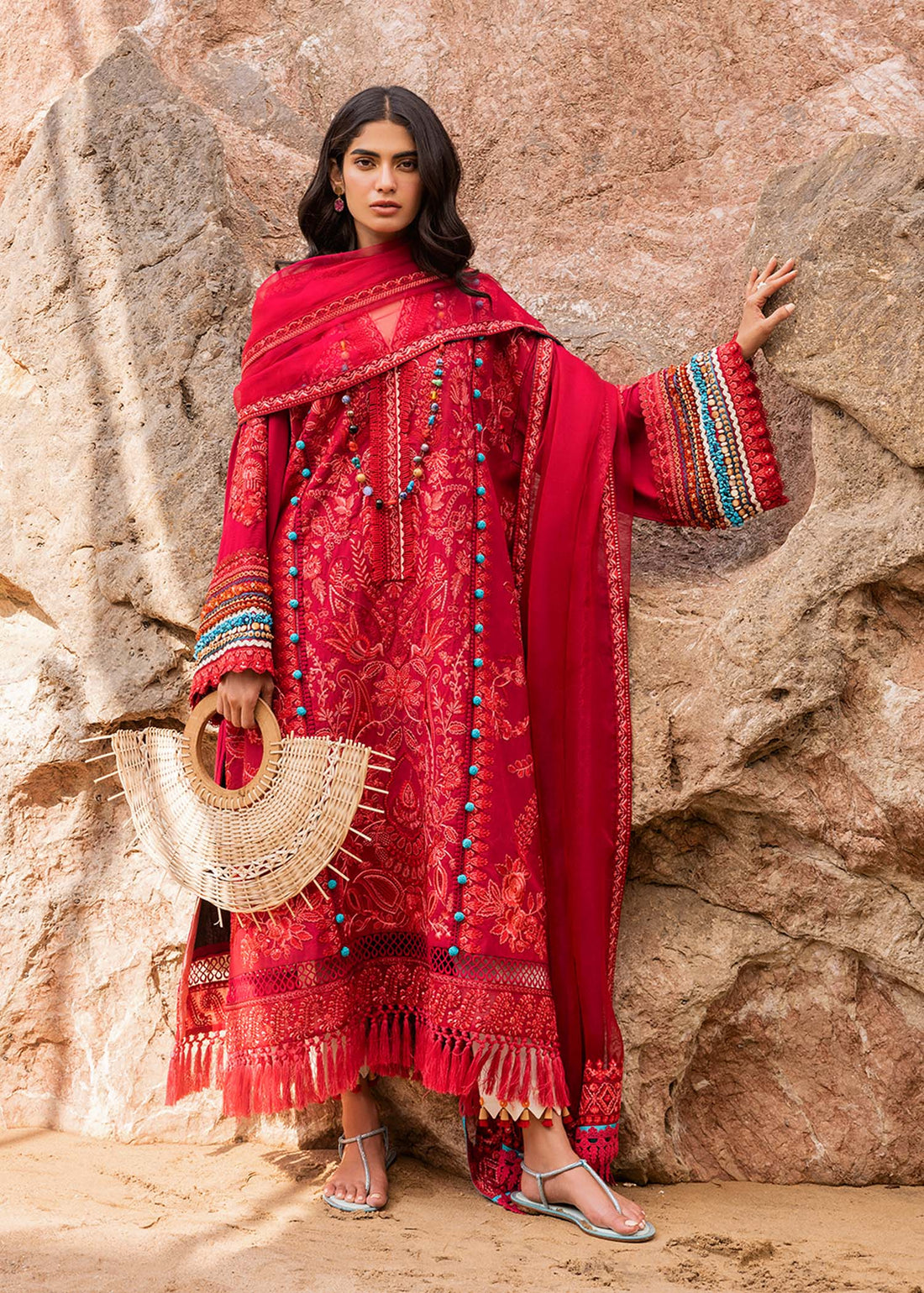 Sadaf Fawad Khan | Siraa Luxury Lawn 24| Elaheh (B) - by - Libasekhas UK - Registered Vendor of : Sadaf Fawad Khan - 100% Original Designer Dresss