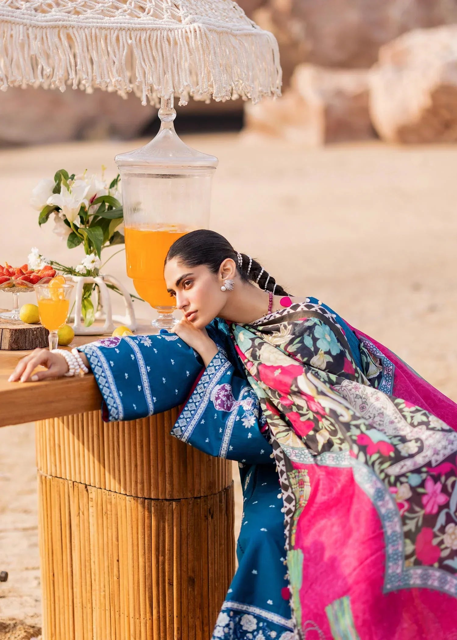 Sadaf Fawad Khan | Siraa Luxury Lawn 24| Eira (B) - by - Libasekhas UK - Registered Vendor of : Sadaf Fawad Khan - 100% Original Designer Dresss