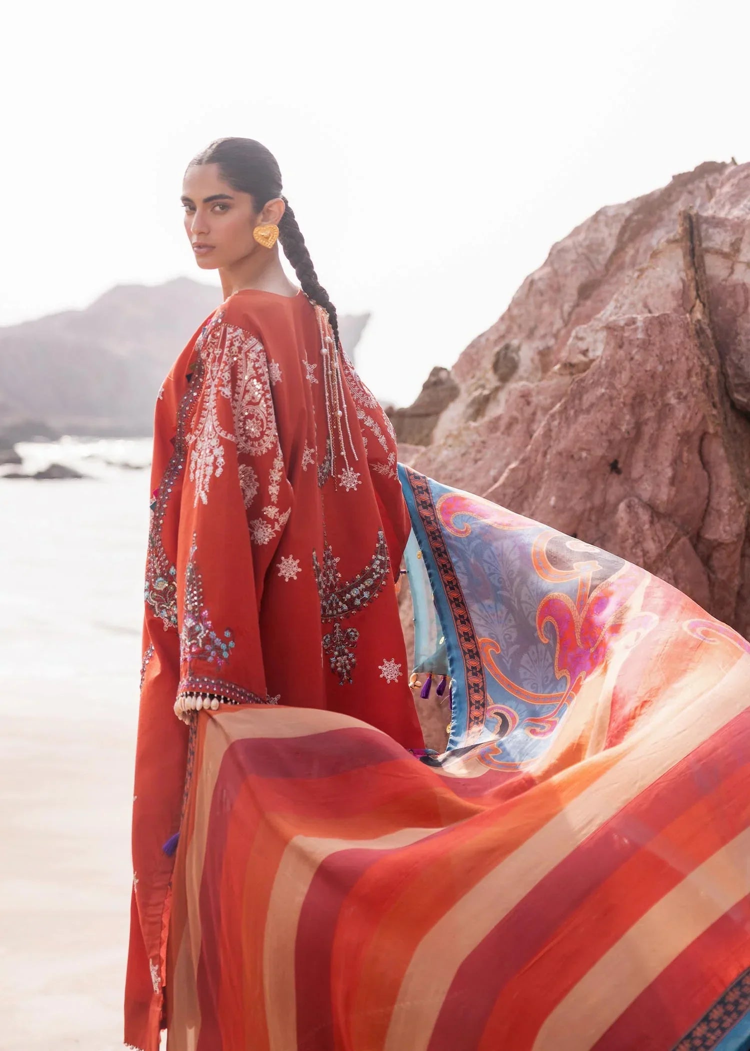 Sadaf Fawad Khan | Siraa Luxury Lawn 24| Nuha (B) - by - Libasekhas UK - Registered Vendor of : Sadaf Fawad Khan - 100% Original Designer Dresss