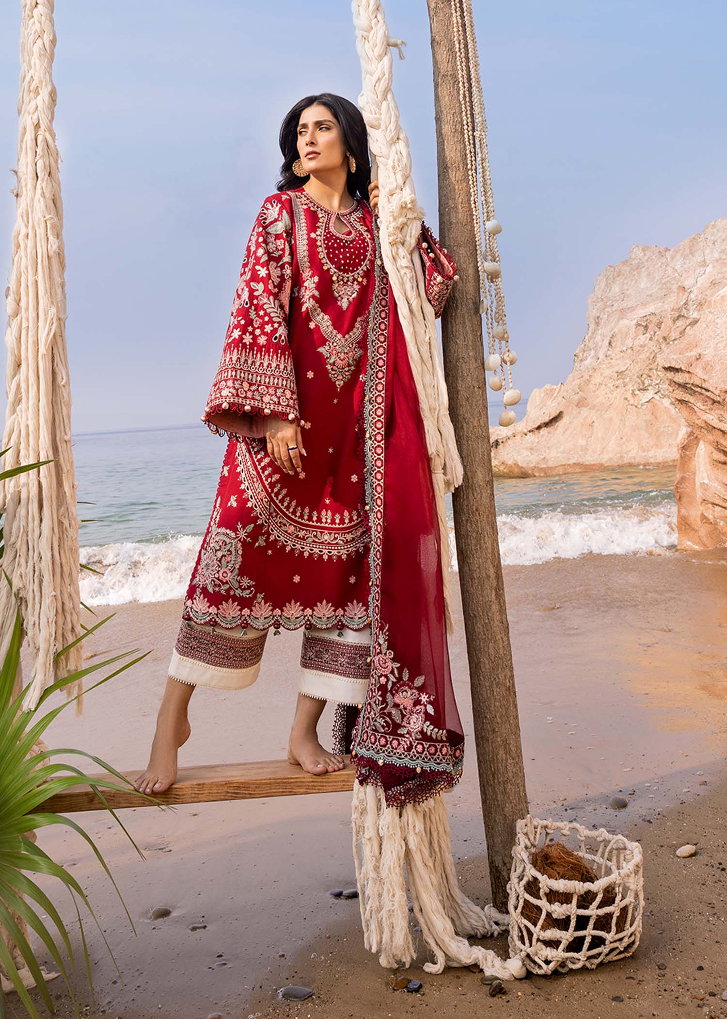Sadaf Fawad Khan | Siraa Luxury Lawn 24| Calah (A) - by - Libasekhas UK - Registered Vendor of : Sadaf Fawad Khan - 100% Original Designer Dresss