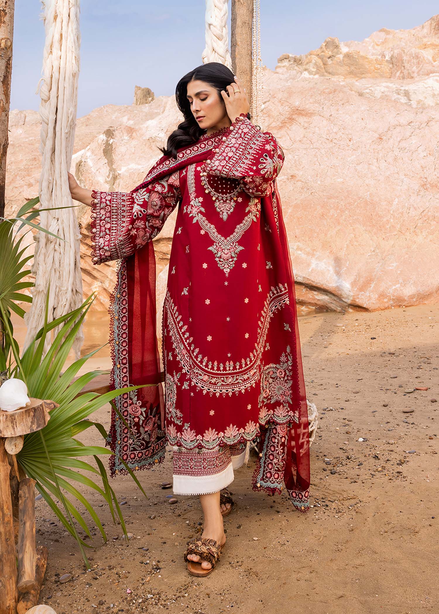 Sadaf Fawad Khan | Siraa Luxury Lawn 24| Calah (A) - by - Libasekhas UK - Registered Vendor of : Sadaf Fawad Khan - 100% Original Designer Dresss