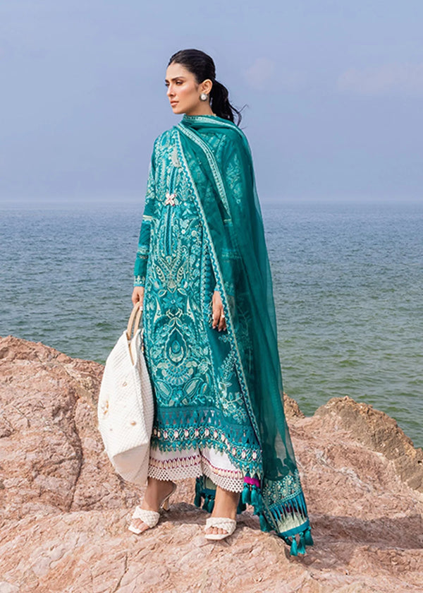 Sadaf Fawad Khan | Siraa Luxury Lawn 24| Elaheh (A) - by - Libasekhas UK - Registered Vendor of : Sadaf Fawad Khan - 100% Original Designer Dresss