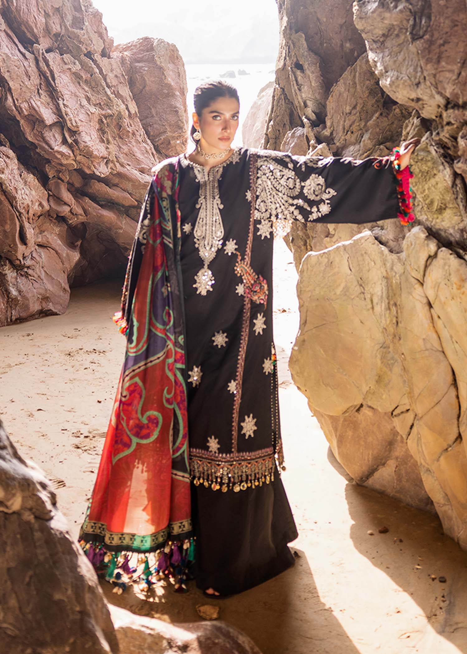 Sadaf Fawad Khan | Siraa Luxury Lawn 24| Nuha (A) - by - Libasekhas UK - Registered Vendor of : Sadaf Fawad Khan - 100% Original Designer Dresss