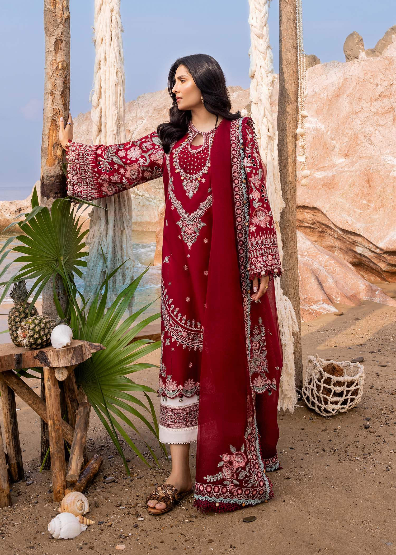 Sadaf Fawad Khan | Siraa Luxury Lawn 24| Calah (A) - by - Libasekhas UK - Registered Vendor of : Sadaf Fawad Khan - 100% Original Designer Dresss