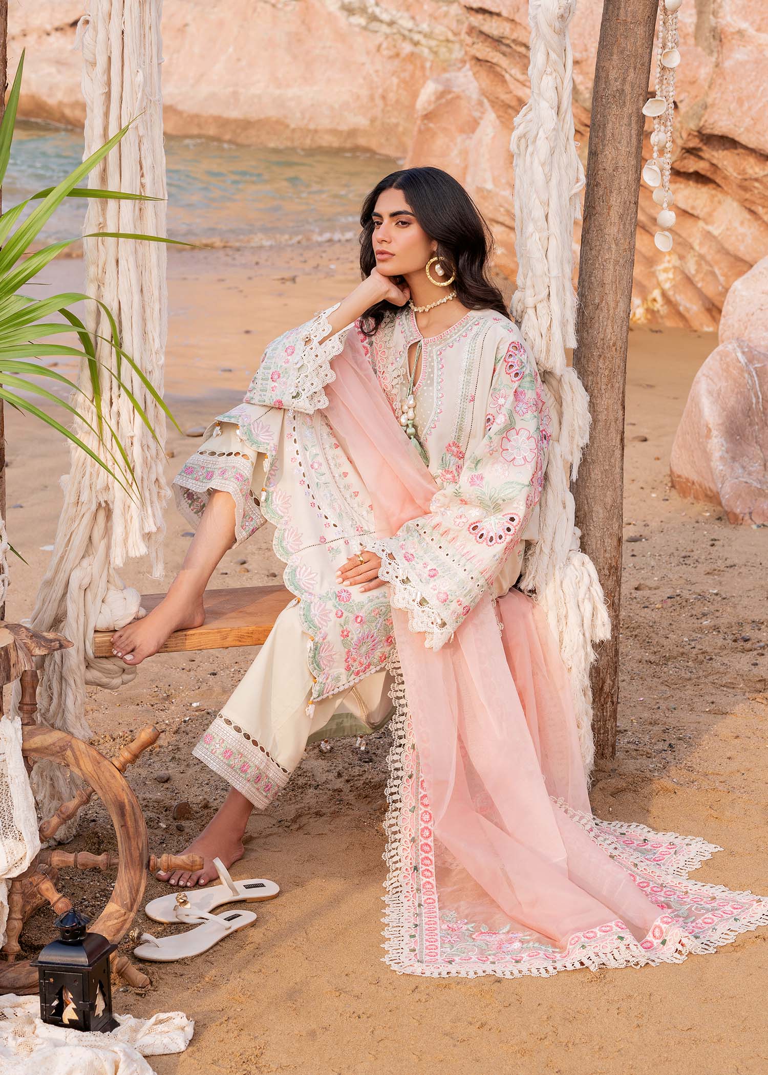 Sadaf Fawad Khan | Siraa Luxury Lawn 24| Calah (B) - by - Libasekhas UK - Registered Vendor of : Sadaf Fawad Khan - 100% Original Designer Dresss