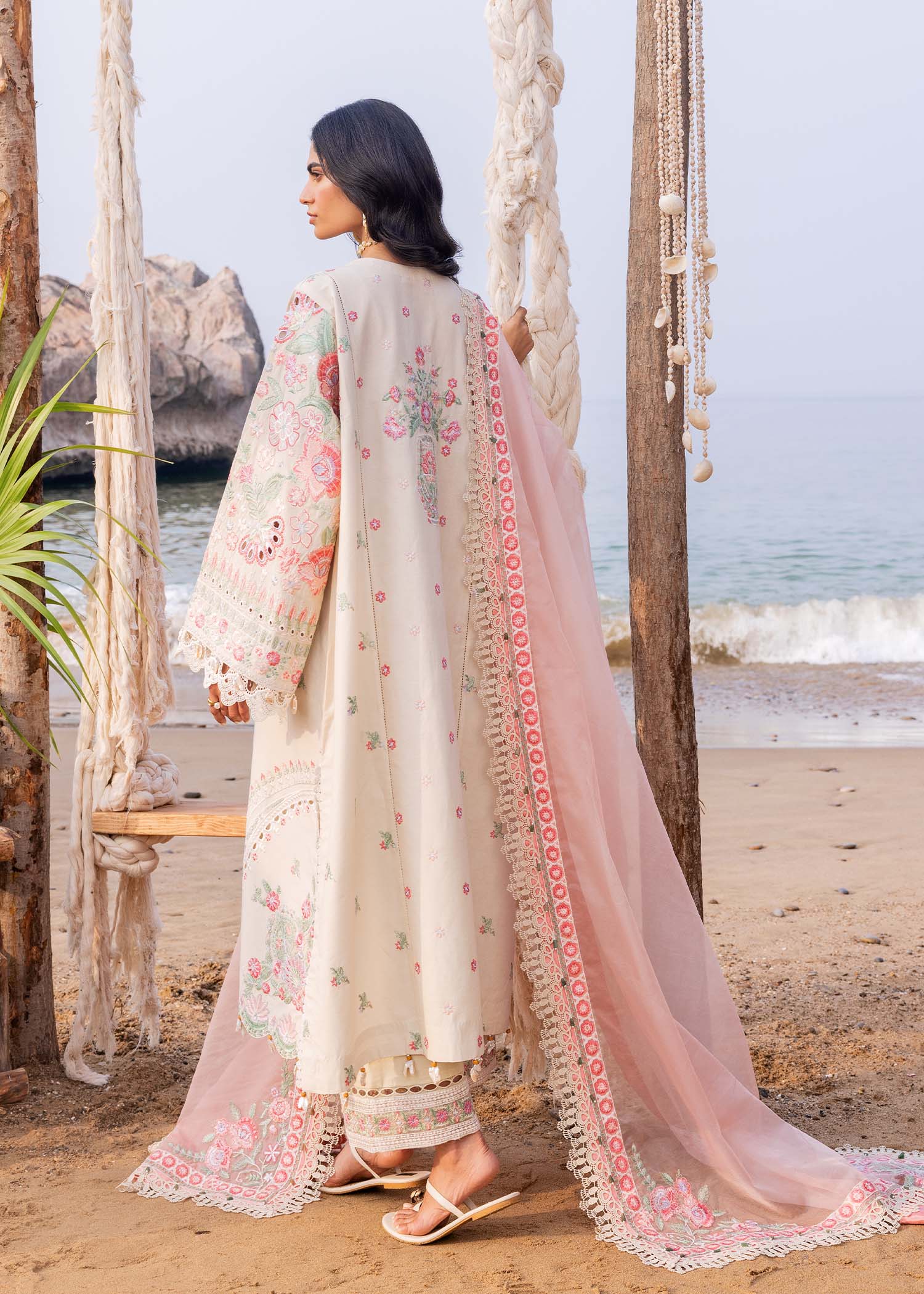 Sadaf Fawad Khan | Siraa Luxury Lawn 24| Calah (B) - by - Libasekhas UK - Registered Vendor of : Sadaf Fawad Khan - 100% Original Designer Dresss