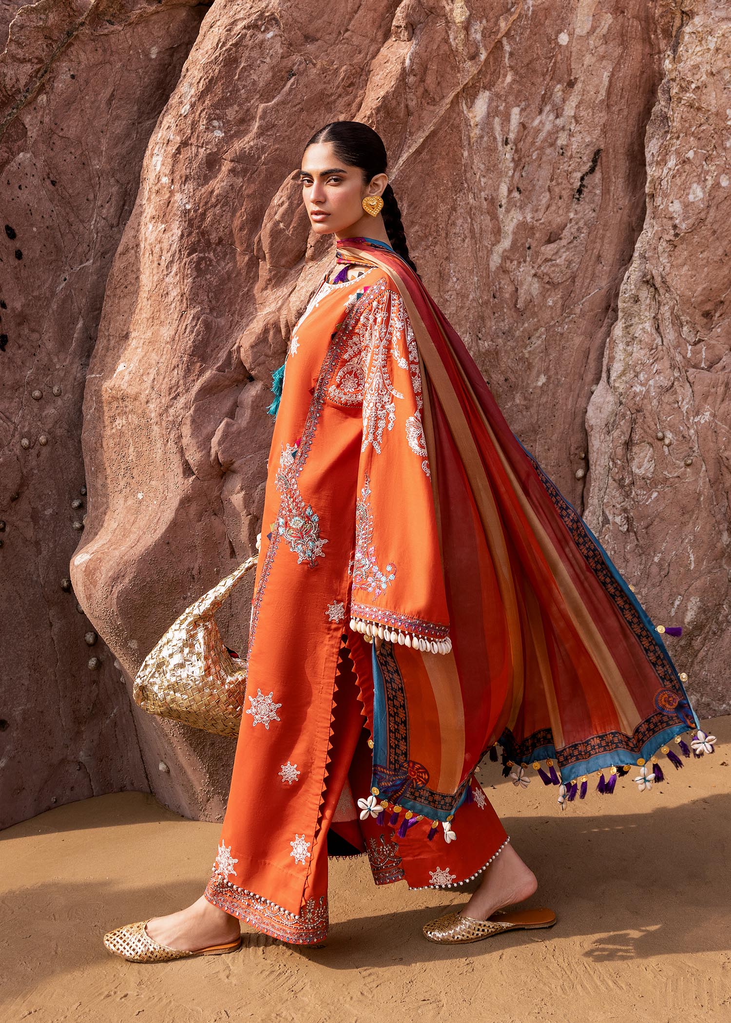 Sadaf Fawad Khan | Siraa Luxury Lawn 24| Nuha (B) - by - Libasekhas UK - Registered Vendor of : Sadaf Fawad Khan - 100% Original Designer Dresss