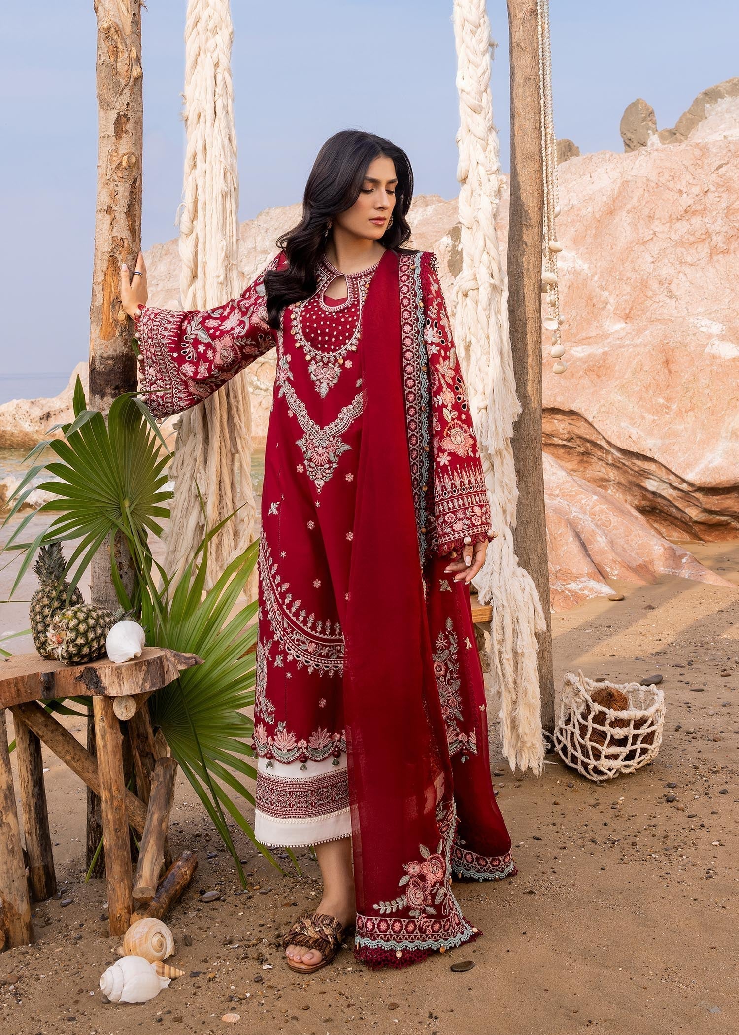 Sadaf Fawad Khan | Siraa Luxury Lawn 24| Calah (A) - by - Libasekhas UK - Registered Vendor of : Sadaf Fawad Khan - 100% Original Designer Dresss