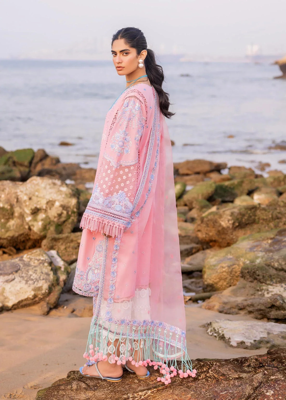 Sadaf Fawad Khan | Siraa Luxury Lawn 24| Amira (B) - by - Libasekhas UK - Registered Vendor of : Sadaf Fawad Khan - 100% Original Designer Dresss