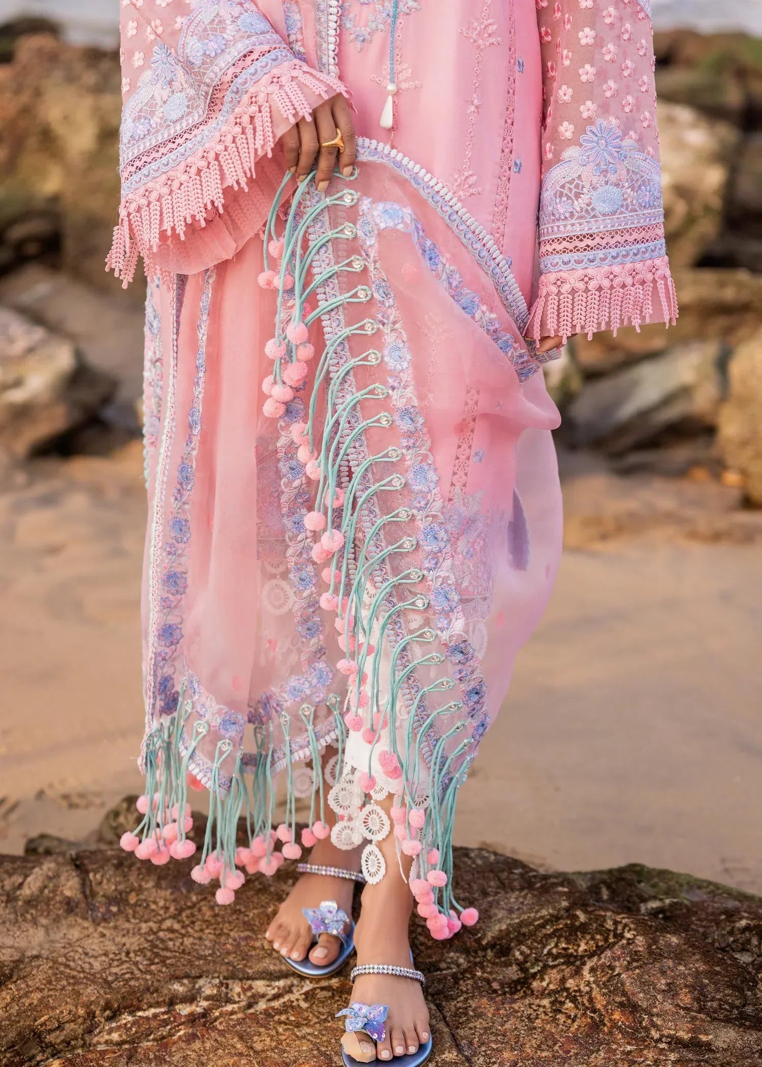 Sadaf Fawad Khan | Siraa Luxury Lawn 24| Amira (B) - by - Libasekhas UK - Registered Vendor of : Sadaf Fawad Khan - 100% Original Designer Dresss