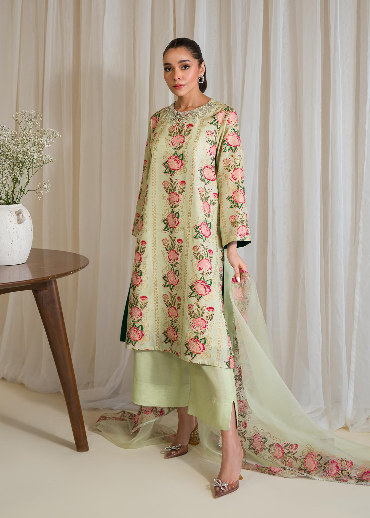 Sadaf Fawad Khan | Eid Pret 24 | Narmeen - by - Libasekhas UK - Registered Vendor of : Sadaf Fawad Khan - 100% Original Designer Dresss