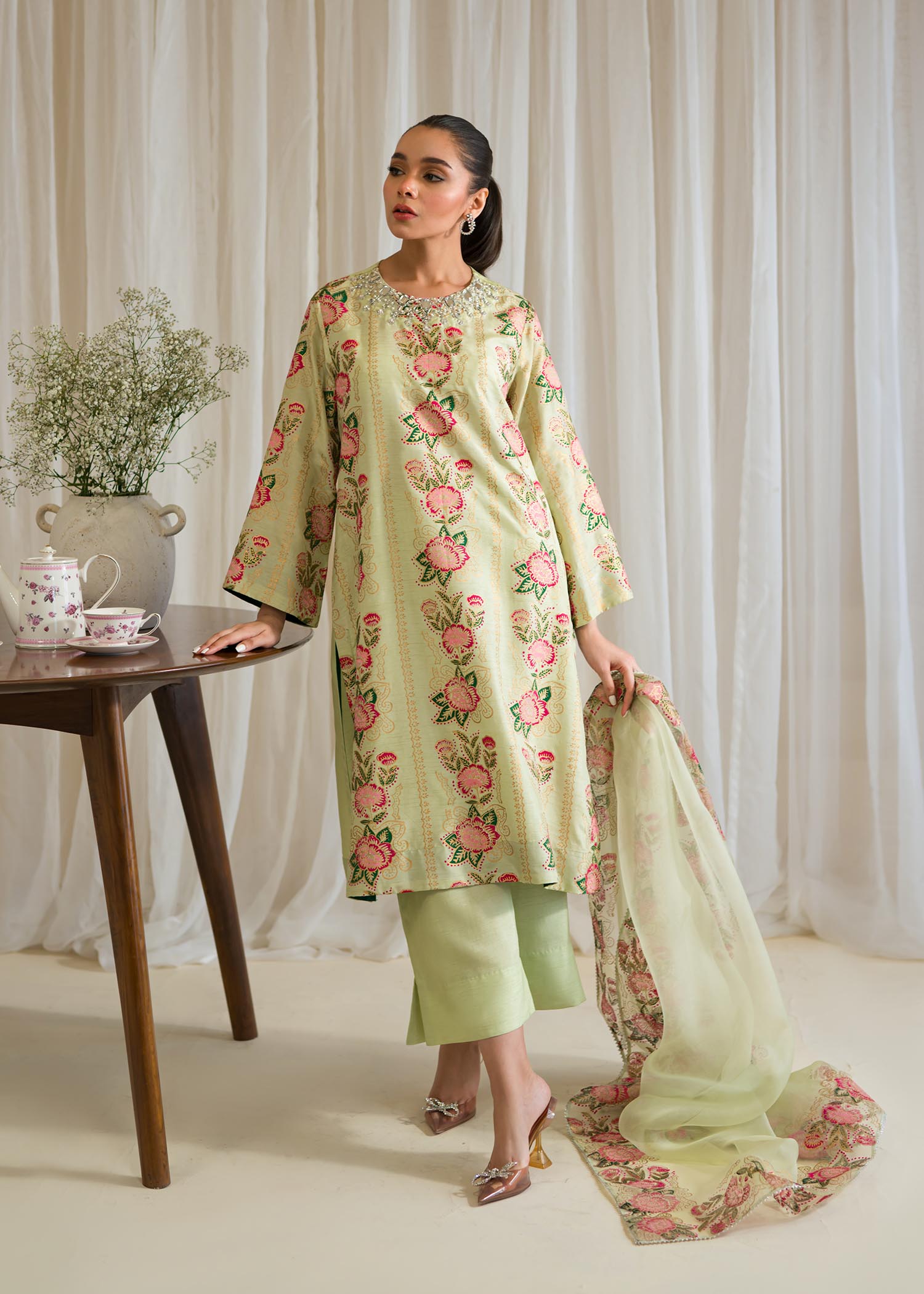 Sadaf Fawad Khan | Eid Pret 24 | Narmeen - by - Libasekhas UK - Registered Vendor of : Sadaf Fawad Khan - 100% Original Designer Dresss