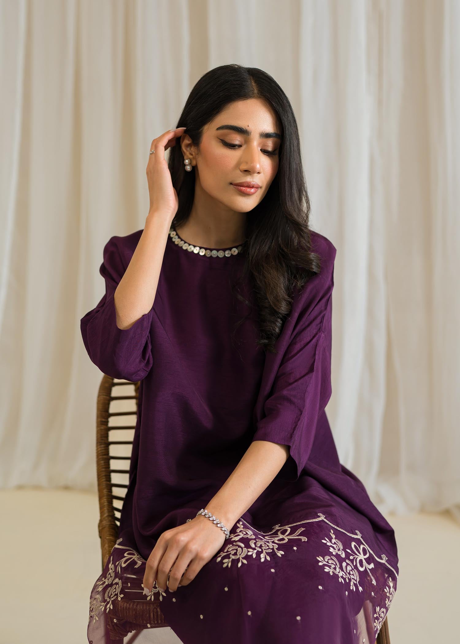 Sadaf Fawad Khan | Eid Pret 24 | Wisteria - by - Libasekhas UK - Registered Vendor of : Sadaf Fawad Khan - 100% Original Designer Dresss