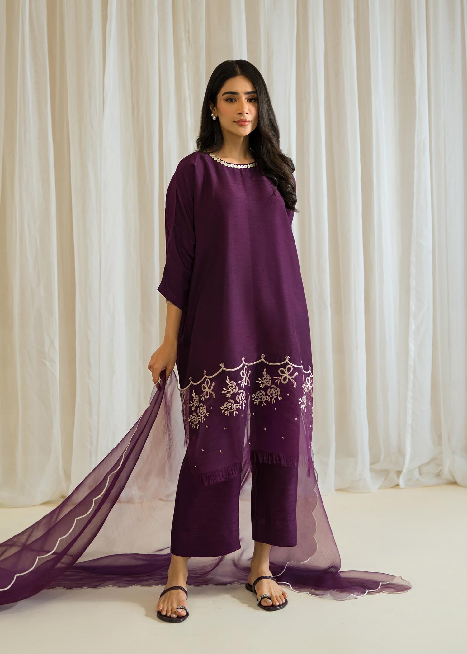 Sadaf Fawad Khan | Eid Pret 24 | Wisteria - by - Libasekhas UK - Registered Vendor of : Sadaf Fawad Khan - 100% Original Designer Dresss