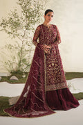 Saffron | Celeste Festive Edit 24 | Rosette - by - Libasekhas UK - Registered Vendor of : Saffron - 100% Original Designer Dresss