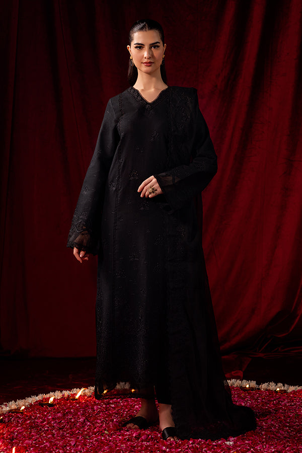 Saffron | Celestial Fall 24 |  MIDNIGHT ONYX - by - Libasekhas UK - Registered Vendor of : Saffron - 100% Original Designer Dresss