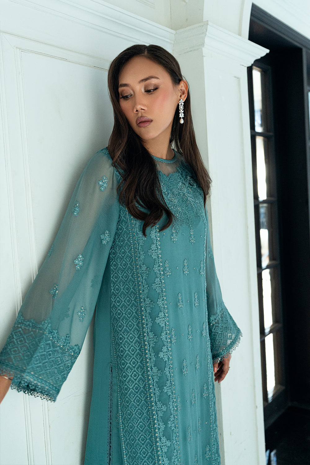 Azure | Ensembles | Sage Mystery - by Libasekhas UK - Registered Vendor of : Azure - 100% Original Designer Dress