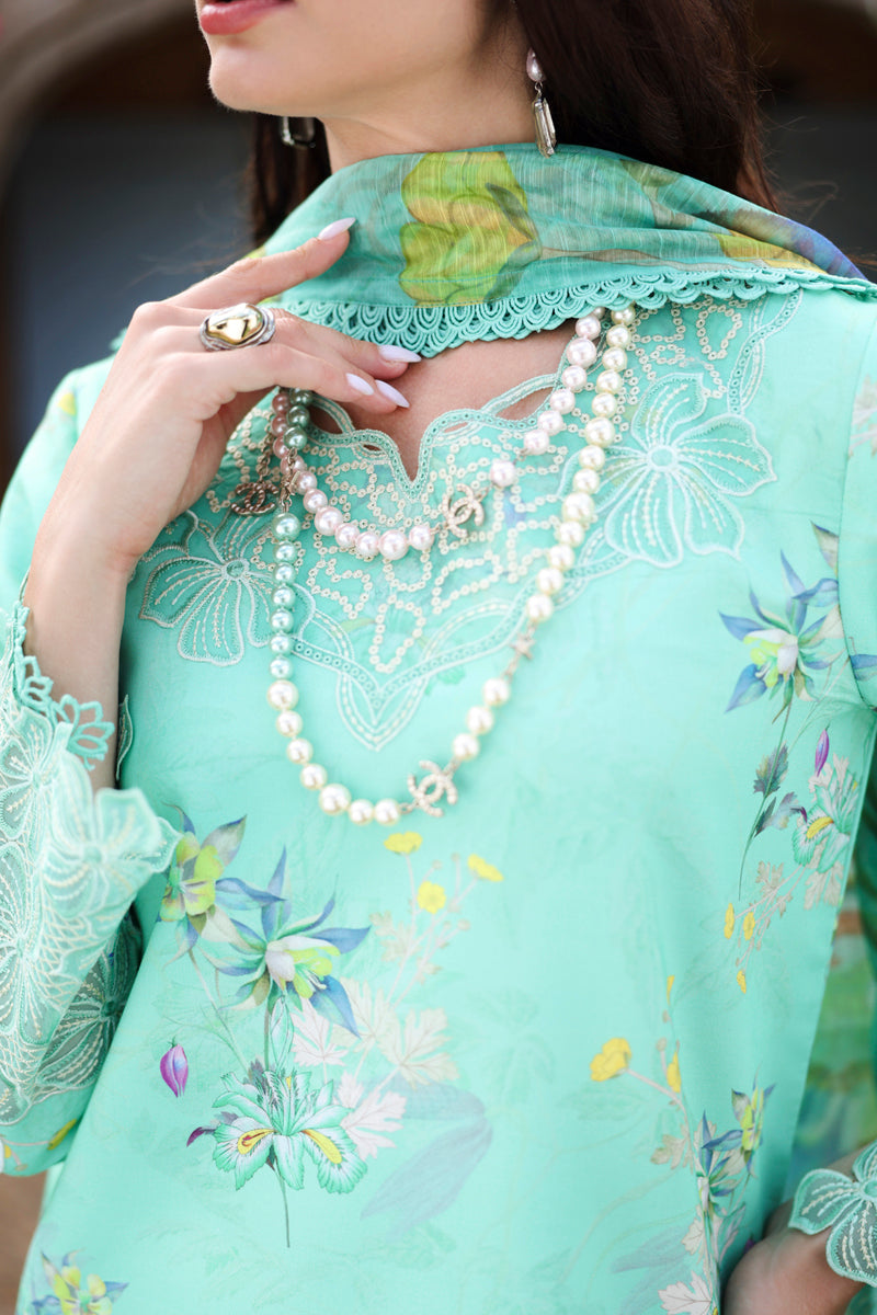 Rangrasiya | Lifestyle Summer 26 | Sage - by Libasekhas UK - Registered Vendor of : Rangrasiya - 100% Original Designer Dress