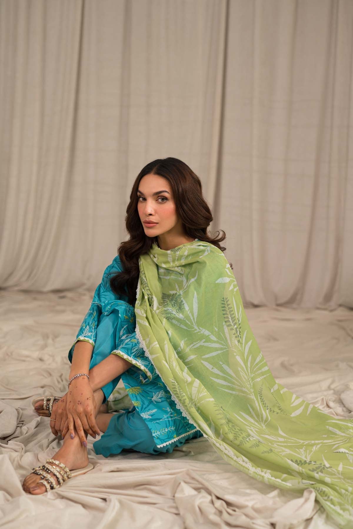 Sahar | Print Edit SS24 | P-09 - by - Libasekhas UK - Registered Vendor of : Sahar - 100% Original Designer Dresss