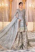 Maria B | Embroidered Collection 22 | Pearl Blue and Ash Pink (BD-2403) - by - Libasekhas UK - Registered Vendor of : Maria B - 100% Original Designer Dresss