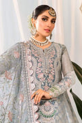 Maria B | Embroidered Collection 22 | Pearl Blue and Ash Pink (BD-2403) - by - Libasekhas UK - Registered Vendor of : Maria B - 100% Original Designer Dresss