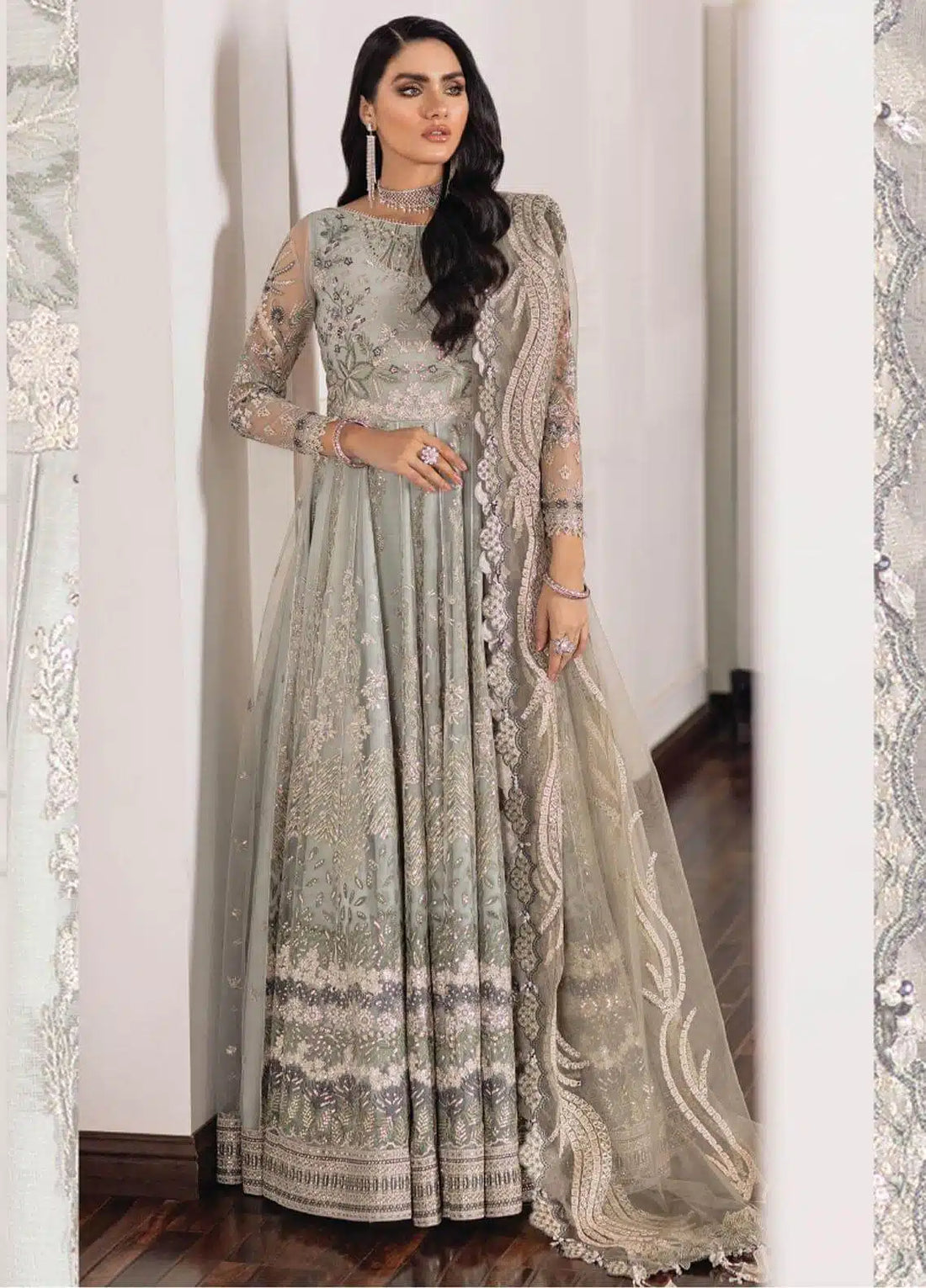 Baroque | Chantelle Embroidered | EC-03 - by - Libasekhas UK - Registered Vendor of : Baroque - 100% Original Designer Dresss