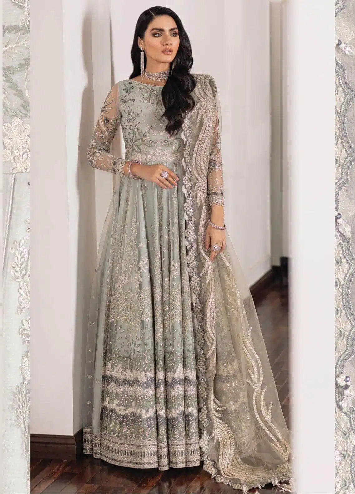 Baroque | Chantelle Embroidered | EC-03 - by - Libasekhas UK - Registered Vendor of : Baroque - 100% Original Designer Dresss