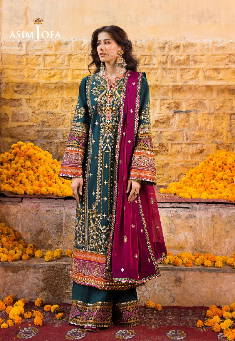 Asim Jofa | Luxury Lawn 2023 | AJLR-25 - by - Libasekhas UK - Registered Vendor of : Asim Jofa - 100% Original Designer Dresss