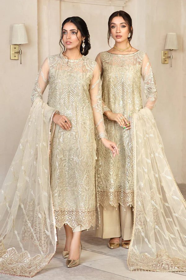 Zarif | Gulzaar Festive Chiffon 22 | Daisy - by - Libasekhas UK - Registered Vendor of : Zarif - 100% Original Designer Dresss