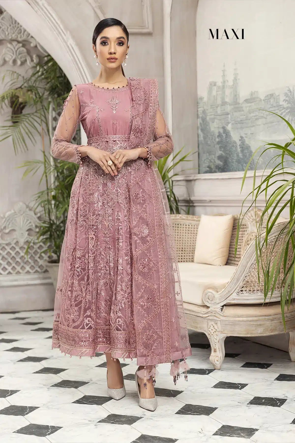 Alizeh | Embroidered Chiffon | Mahpera - by - Libasekhas UK - Registered Vendor of : Alizeh - 100% Original Designer Dresss