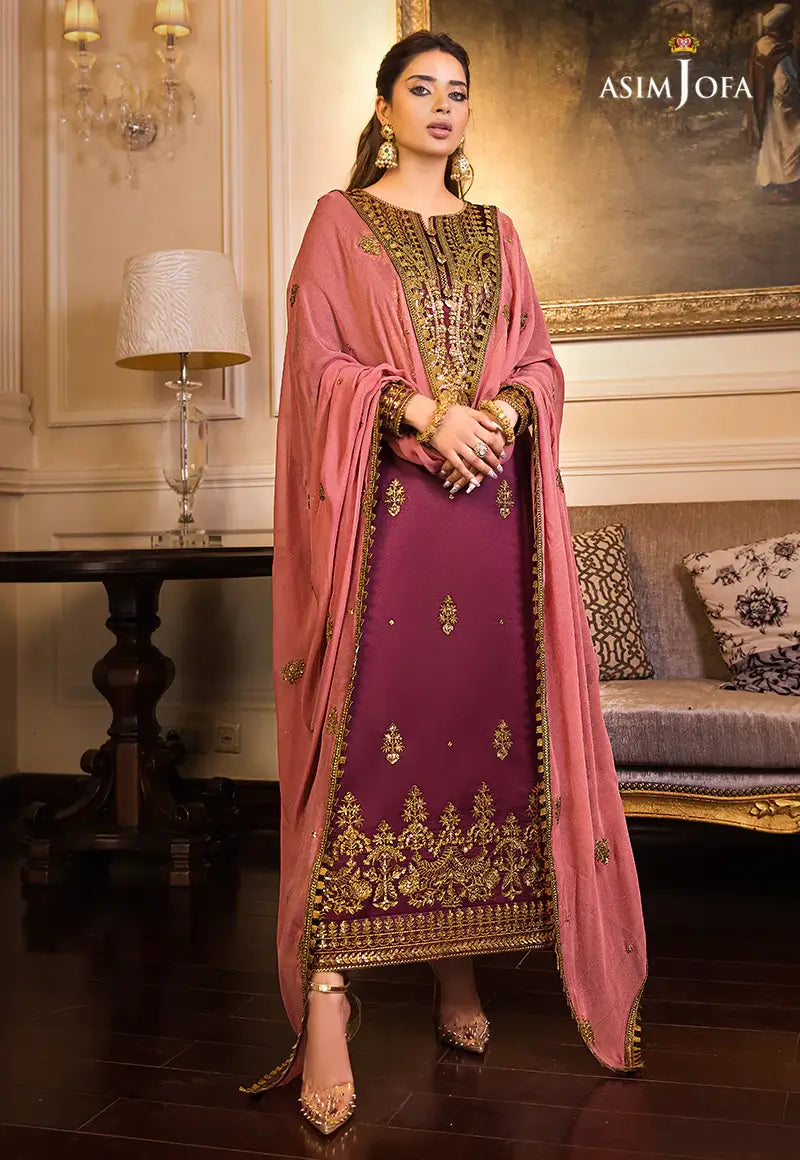 Asim Jofa | Maahru and Noori Collection23 | AJSM-15 - by - Libasekhas UK - Registered Vendor of : Asim Jofa - 100% Original Designer Dresss