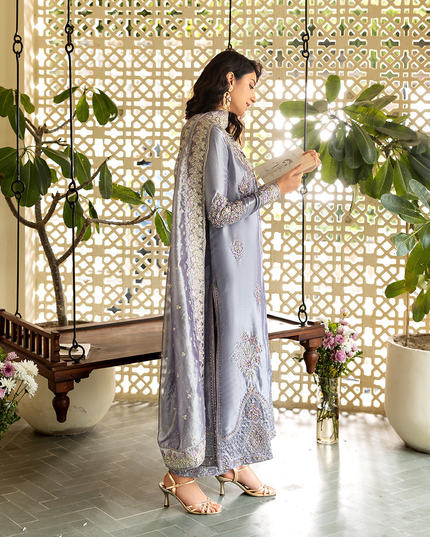Mushq | Sunehri Lama Silk | Samiya - by Libasekhas UK - Registered Vendor of : Mushq - 100% Original Designer Dress
