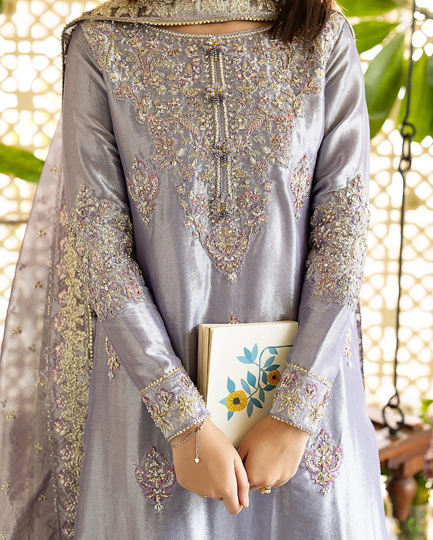 Mushq | Sunehri Lama Silk | Samiya - by Libasekhas UK - Registered Vendor of : Mushq - 100% Original Designer Dress