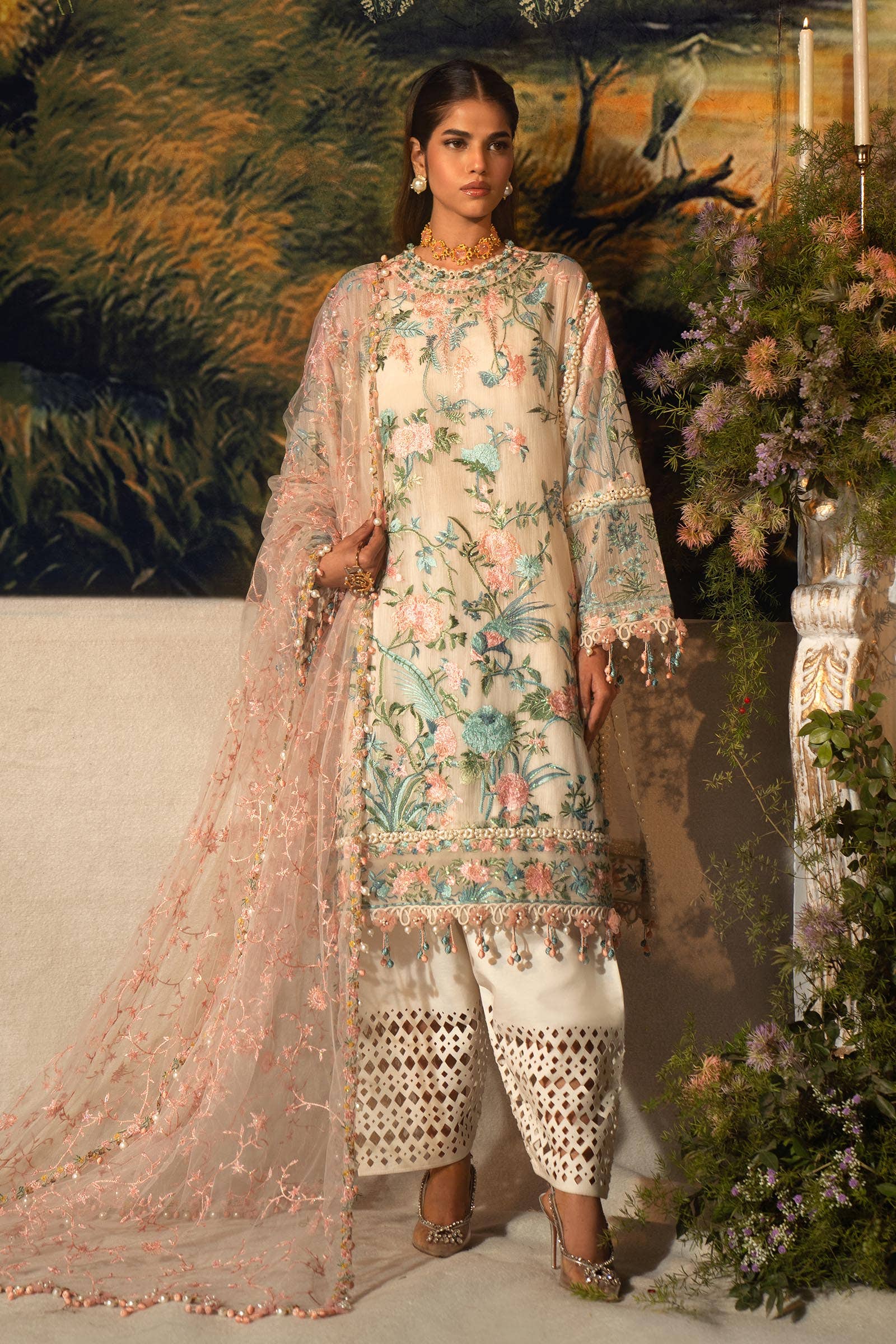 Sana Safinaz | Luxury Collection 24 | L241-009B-3CT - by - Libasekhas UK - Registered Vendor of : Sana Safinaz - 100% Original Designer Dresss