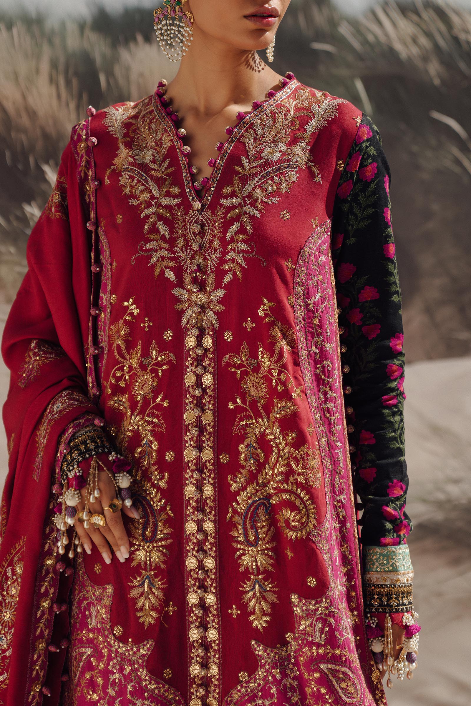 Sana Safinaz | Winter Shawl 24 | S241-002A-3CP - Libasekhas