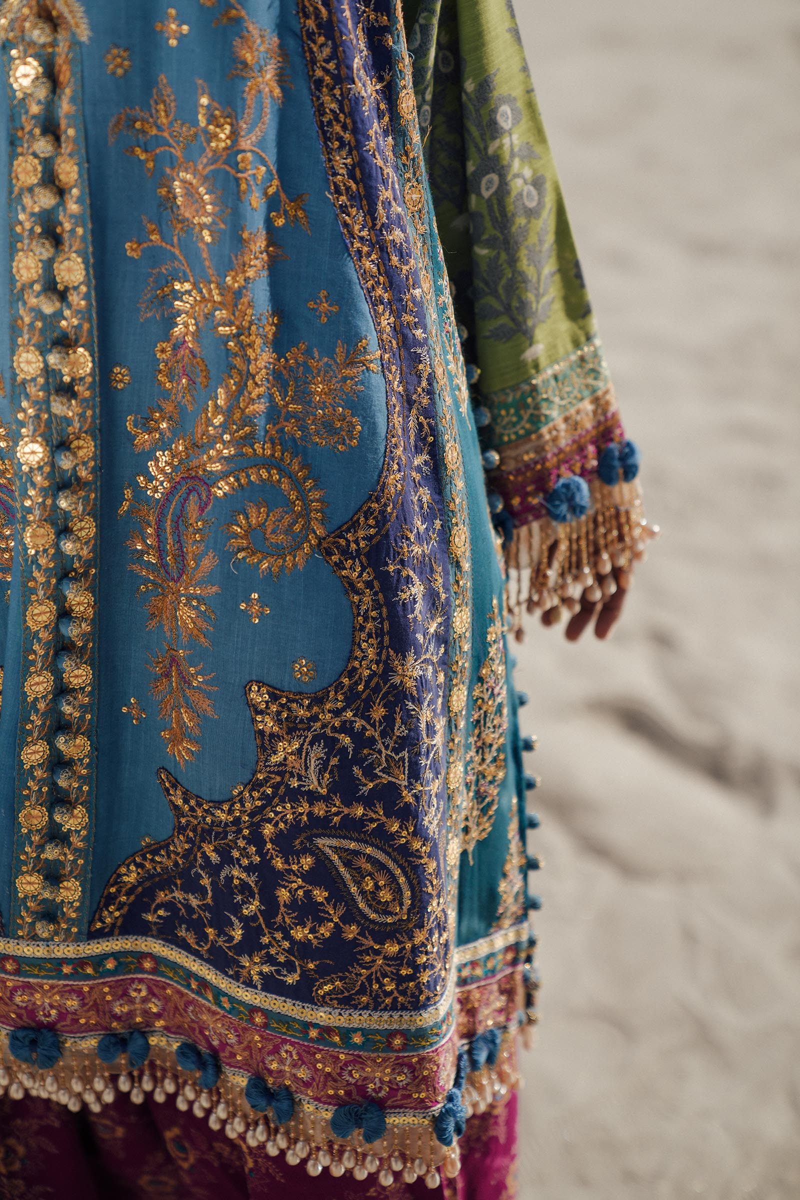 Sana Safinaz | Winter Shawl 24 | S241-002B-3CP - by - Libasekhas UK - Registered Vendor of : Sana Safinaz - 100% Original Designer Dresss