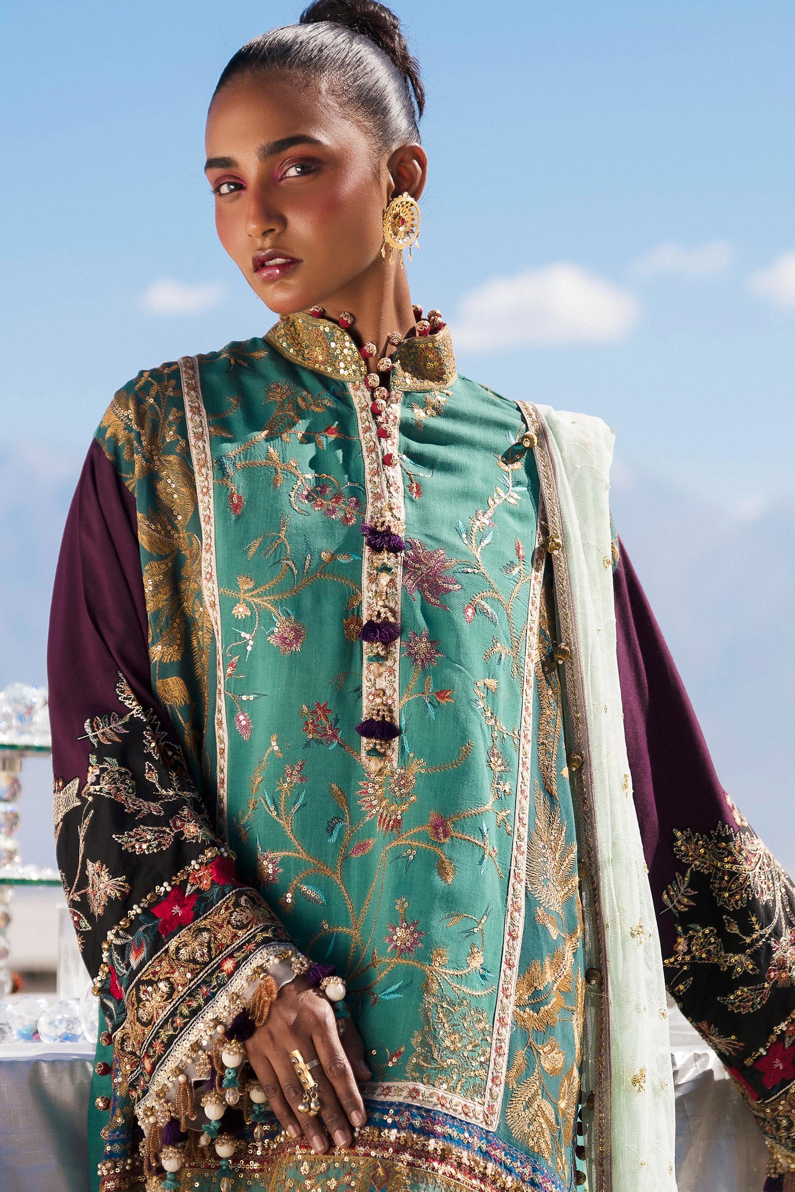 Sana Safinaz | Winter Shawl 24 | S241-004A-3CP - Libasekhas