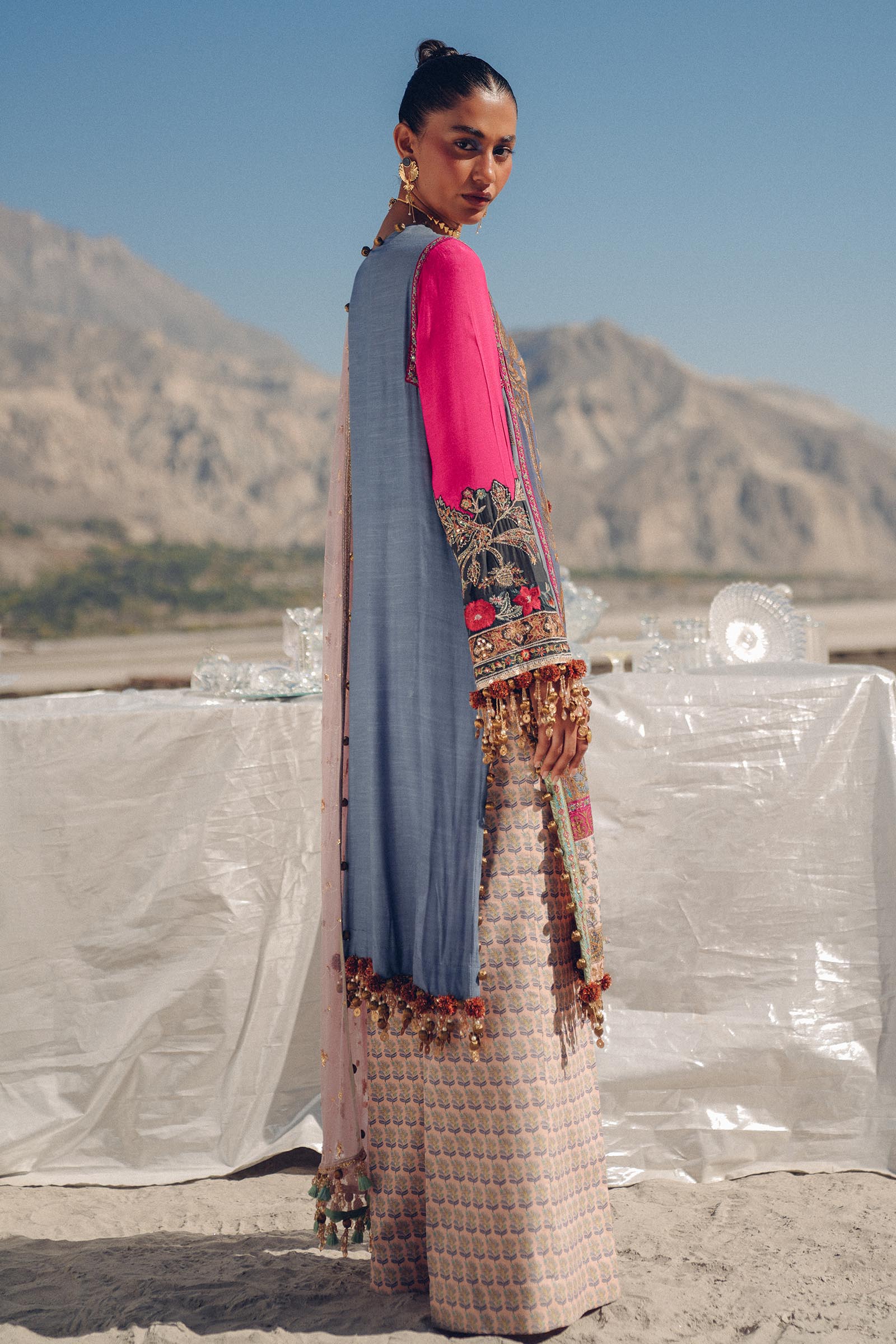Sana Safinaz | Winter Shawl 24 | S241-004B-3CP - Libasekhas