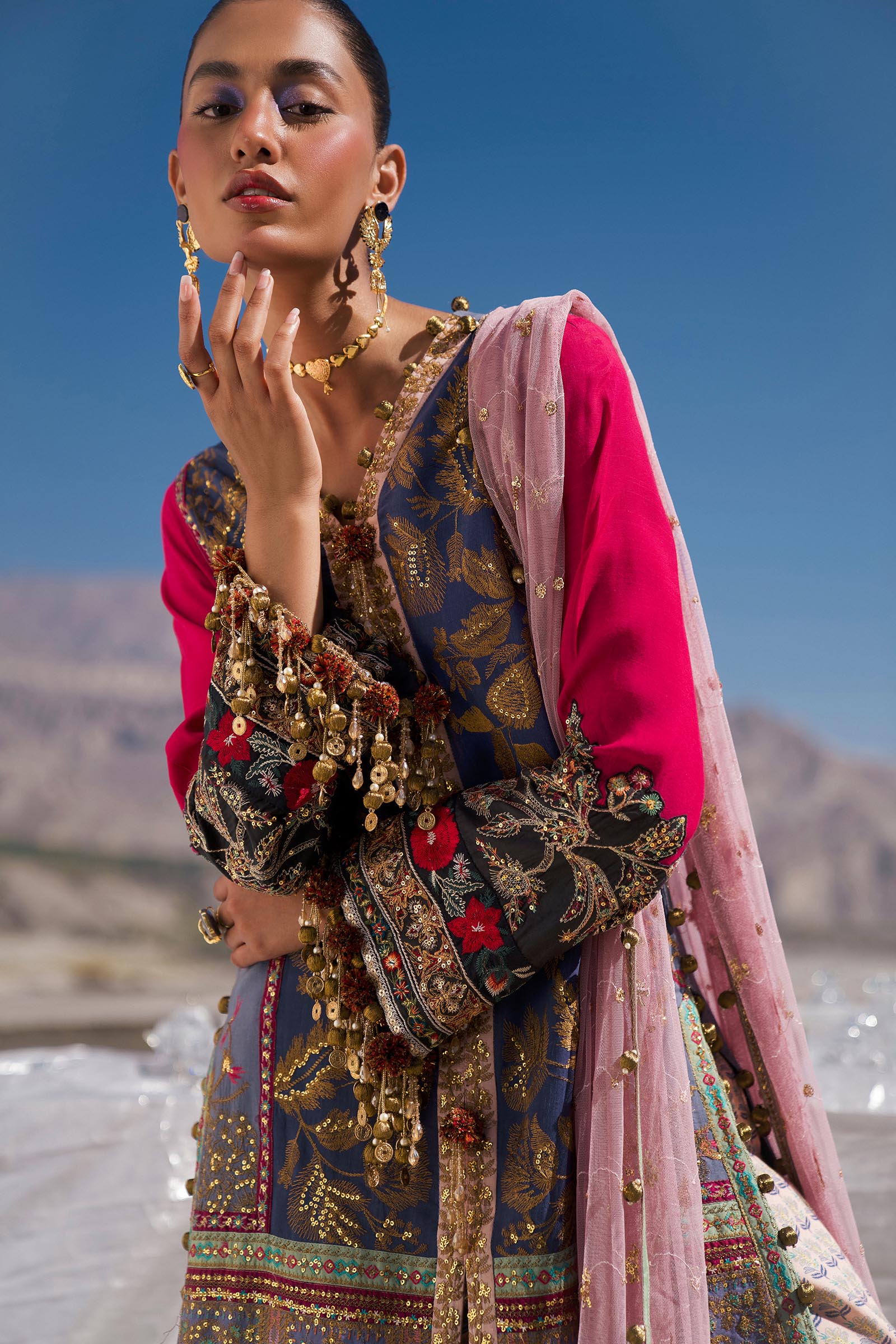 Sana Safinaz | Winter Shawl 24 | S241-004B-3CP - Libasekhas
