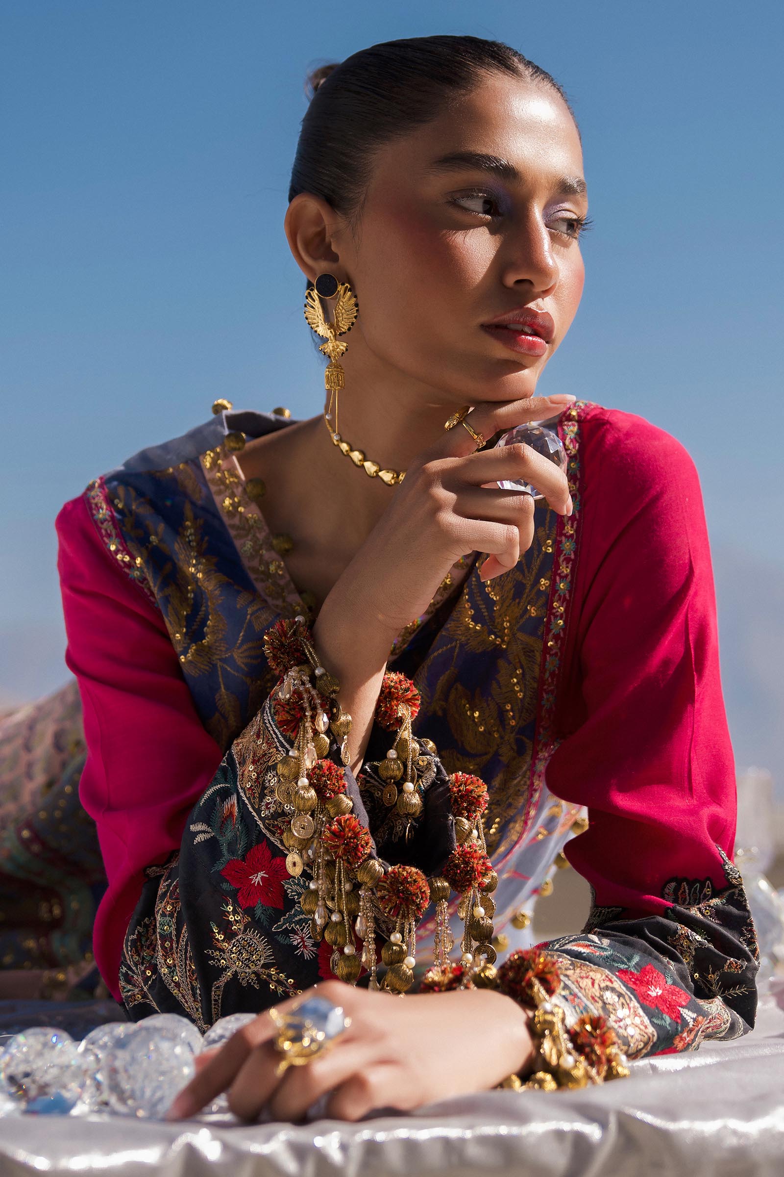 Sana Safinaz | Winter Shawl 24 | S241-004B-3CP - Libasekhas