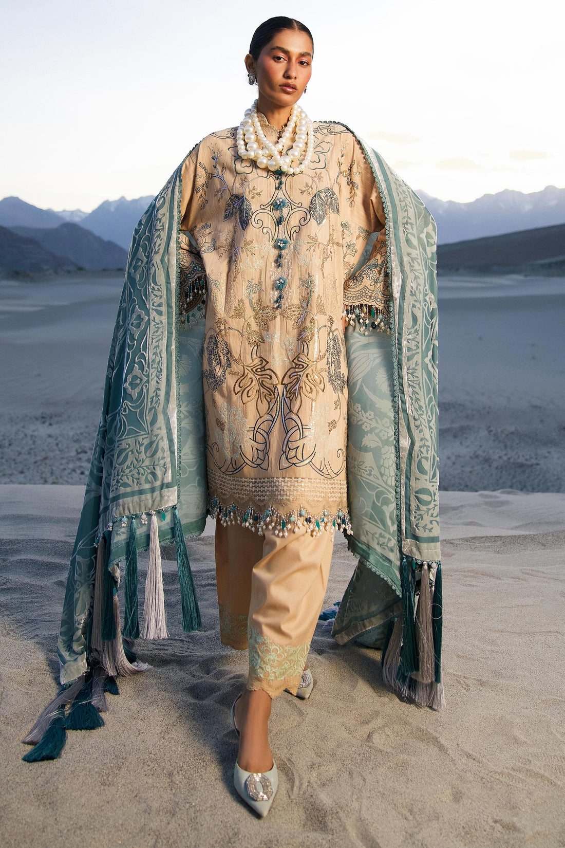 Sana Safinaz | Winter Shawl 24 | S241-005B-3CP - Libasekhas