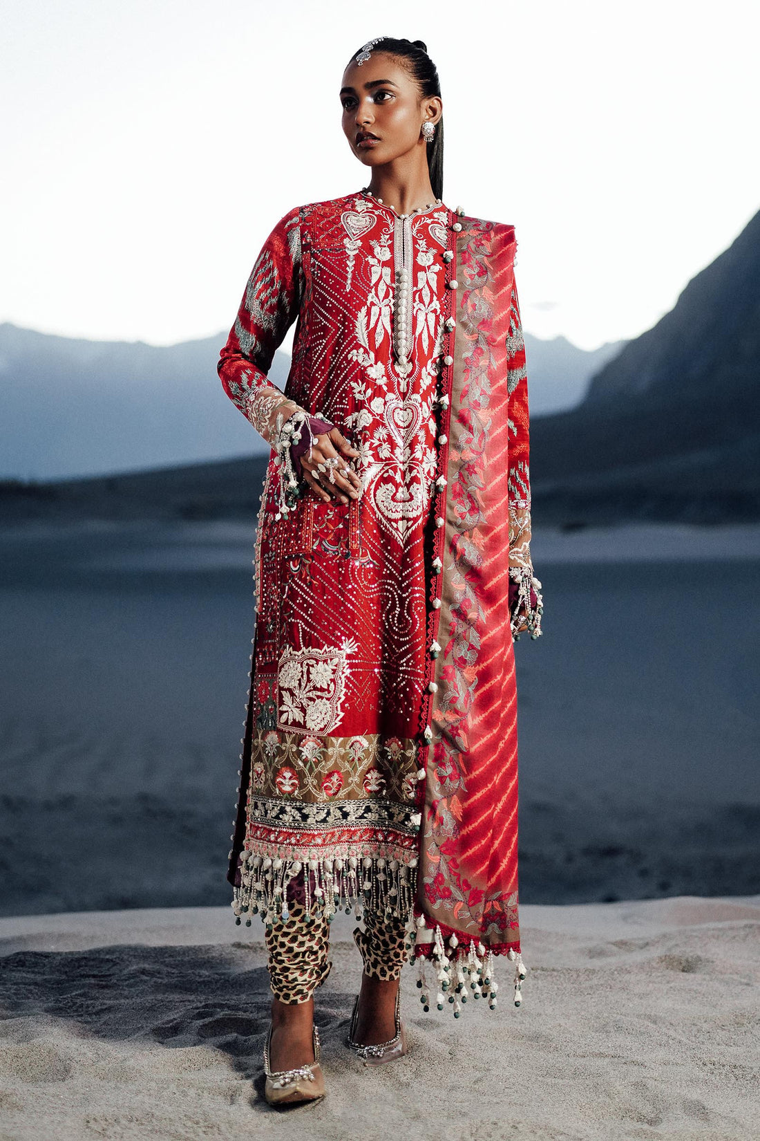 Sana Safinaz | Winter Shawl 24 | S241-007A-3CP - Libasekhas