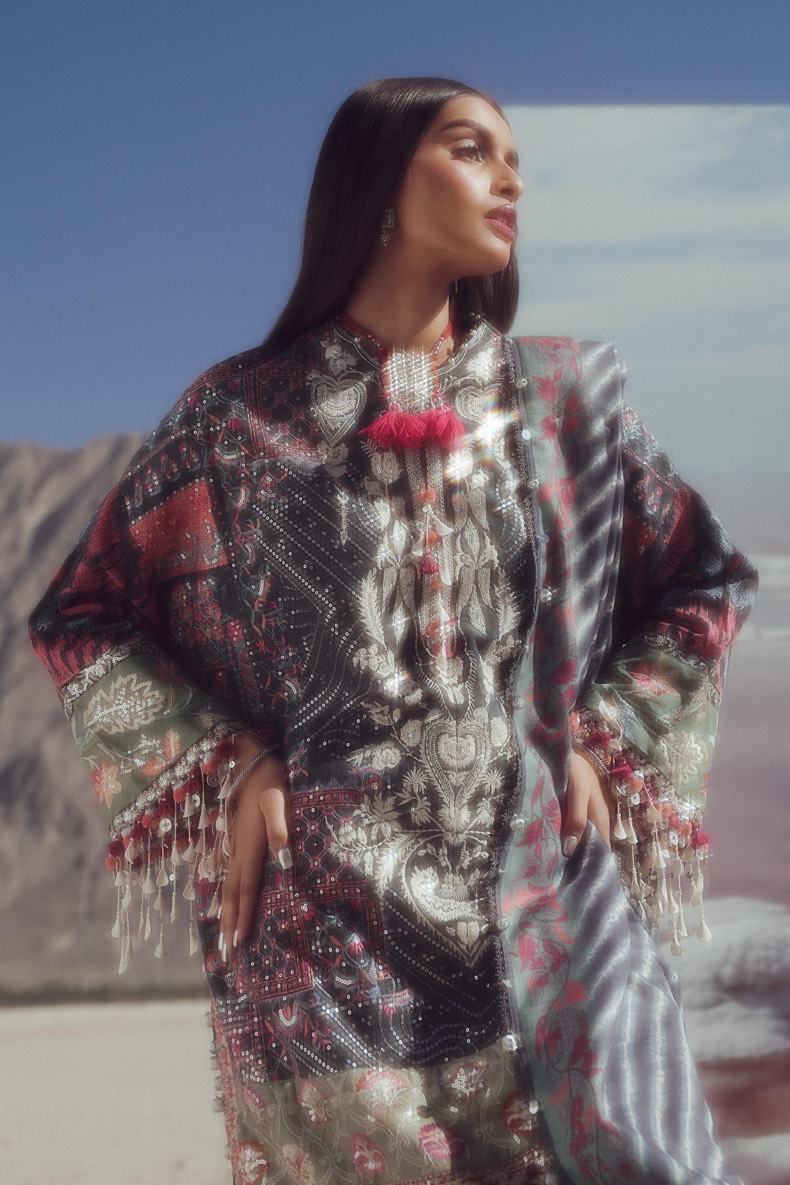 Sana Safinaz | Winter Shawl 24 | S241-007B-3CP - Libasekhas