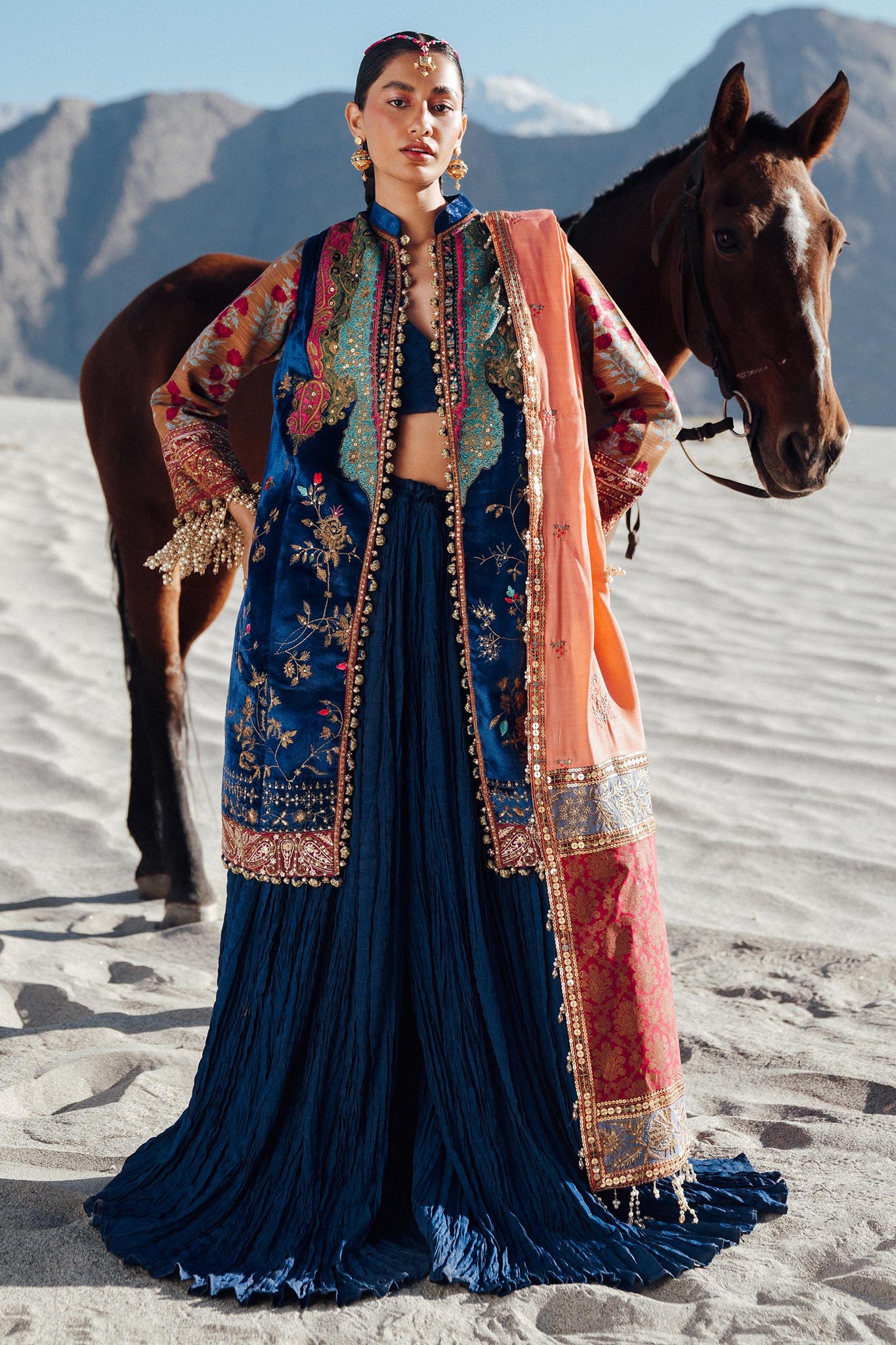 Sana Safinaz | Winter Shawl 24 | Velvet V241-001-3CP - Libasekhas
