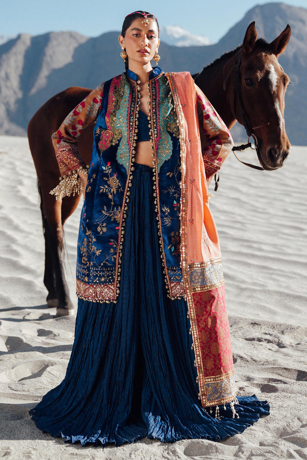 Sana Safinaz | Winter Shawl 24 | Velvet V241-001-3CP - by - Libasekhas UK - Registered Vendor of : Sana Safinaz - 100% Original Designer Dresss