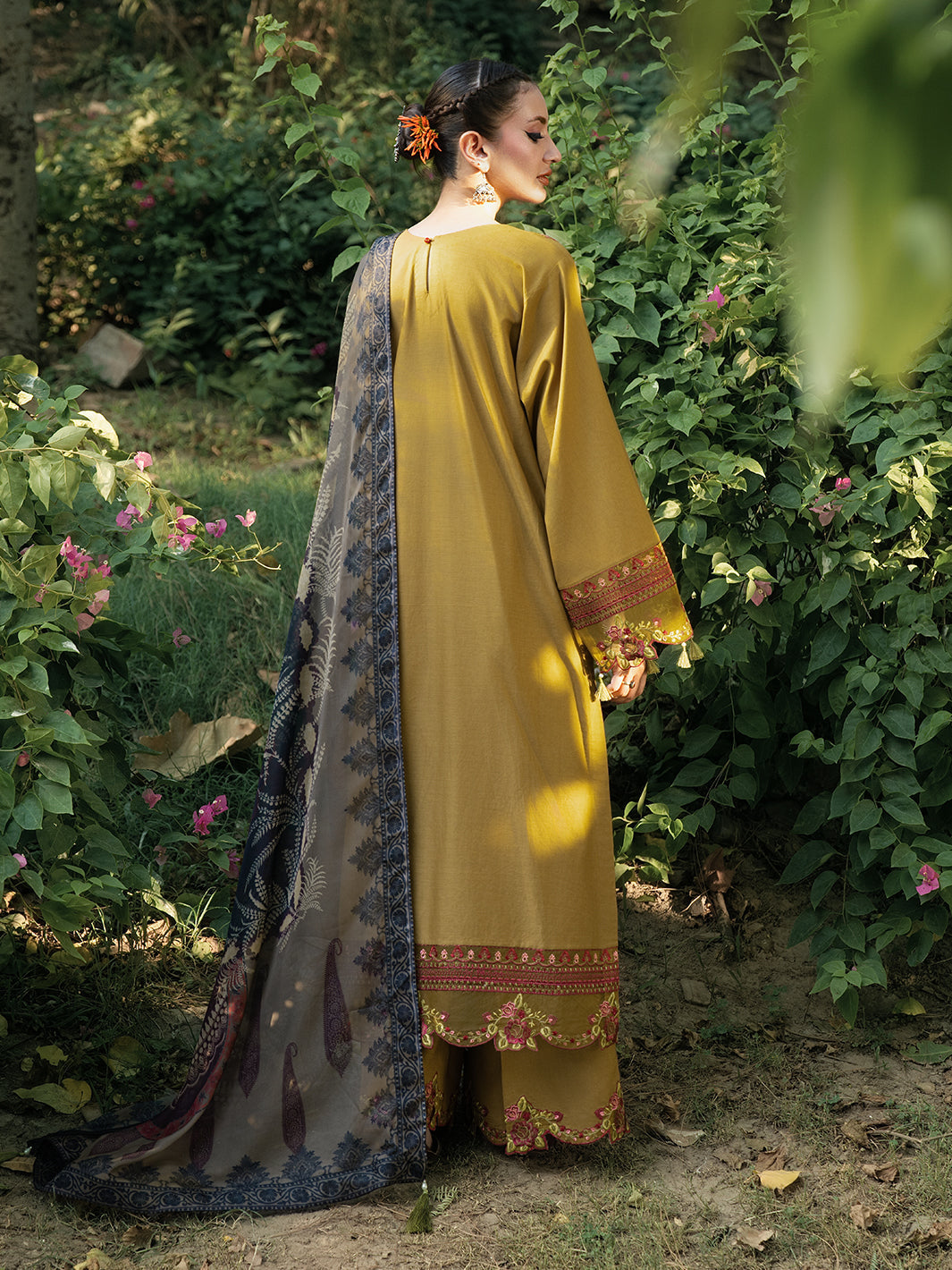 Hemstitch | The Garden Lawn | Sandalwood - by Libasekhas UK - Registered Vendor of : Hemstitch - 100% Original Designer Dress